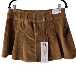 Celebrity Pink Tan Corduroy Mini Skirt